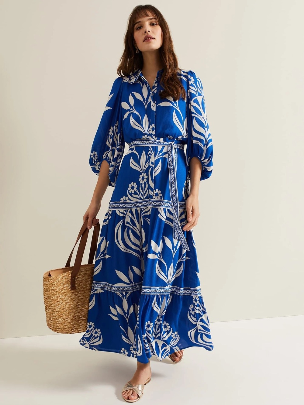 Coraline Maxi Dress with Tie Belt